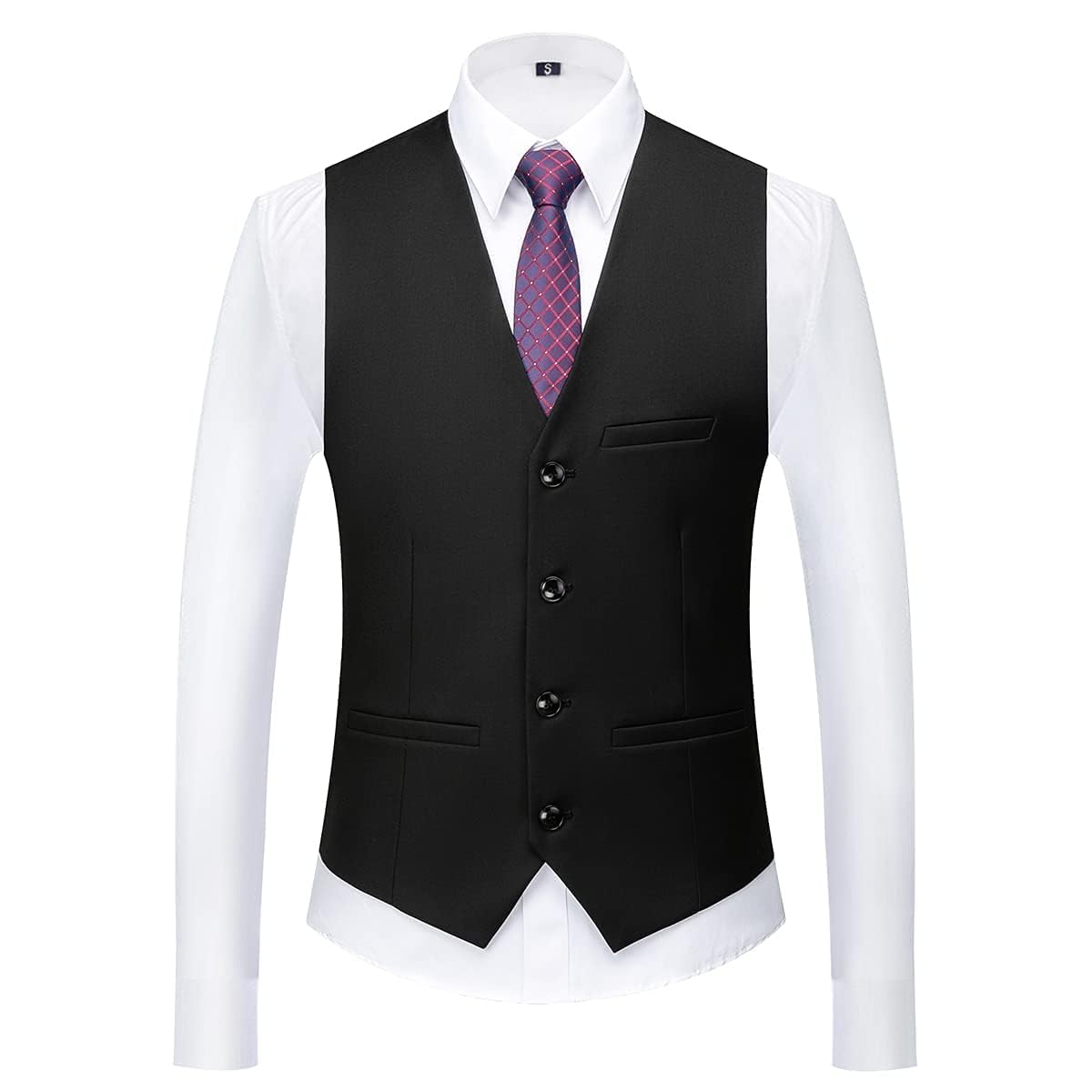 KUDORO Costume Homme 3 pièces Slim Fit Smoking à Un Bouton Men Suits 3 Piece pour Mariage Business Fête Confort Elégant Blazer Veste et Pantalon Gilet