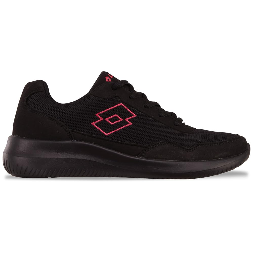 Lotto Unisex Trainers, Black/Pink, 40 EU, Black Pink, 8 UK