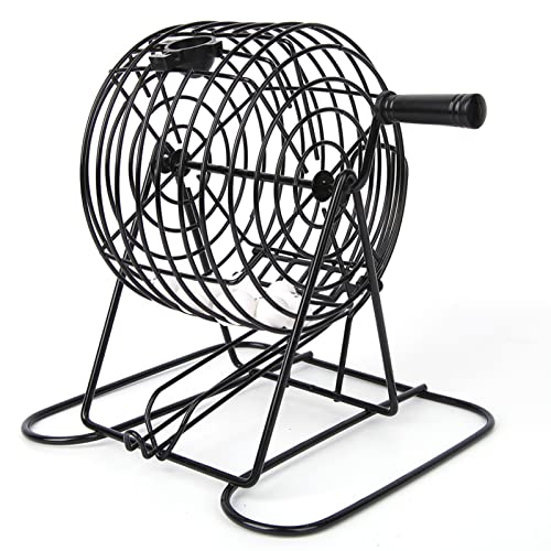 Aoresac Juego de Bingo, Máquina de Bolas la Suerte para Entretenimiento en Grupo Familiar, Completo con Bolas Deslizantes Automáticas, Hechas Hierro y Plástico, Adecuado para Más