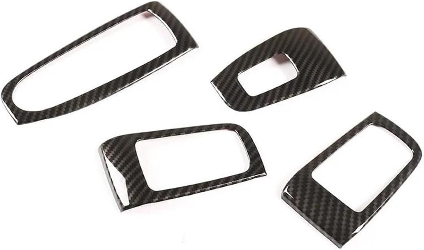 Interior Accessories Car Styling Abs Silver/Carbon Fiber Car Seat Safety Belt Cover Stickers for S Class W221 2008-2012 Car Accessories