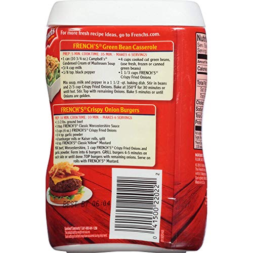 French's Original Crispy Fried Onions, 2.8 ounces (Pack of 2)