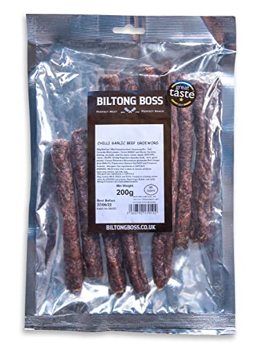 Biltong Boss - Chilli Garlic Droewors 200g
