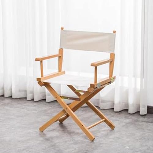 Silla de directores de 30 pulgadas, taburete de madera plegable, silla plegable para artista de maquillaje, taburete plegable de altura, silla de