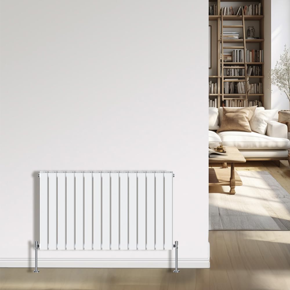 Nrg White Radiator 600X1020mm Double Flat Panel Bathroom Designer Radiator