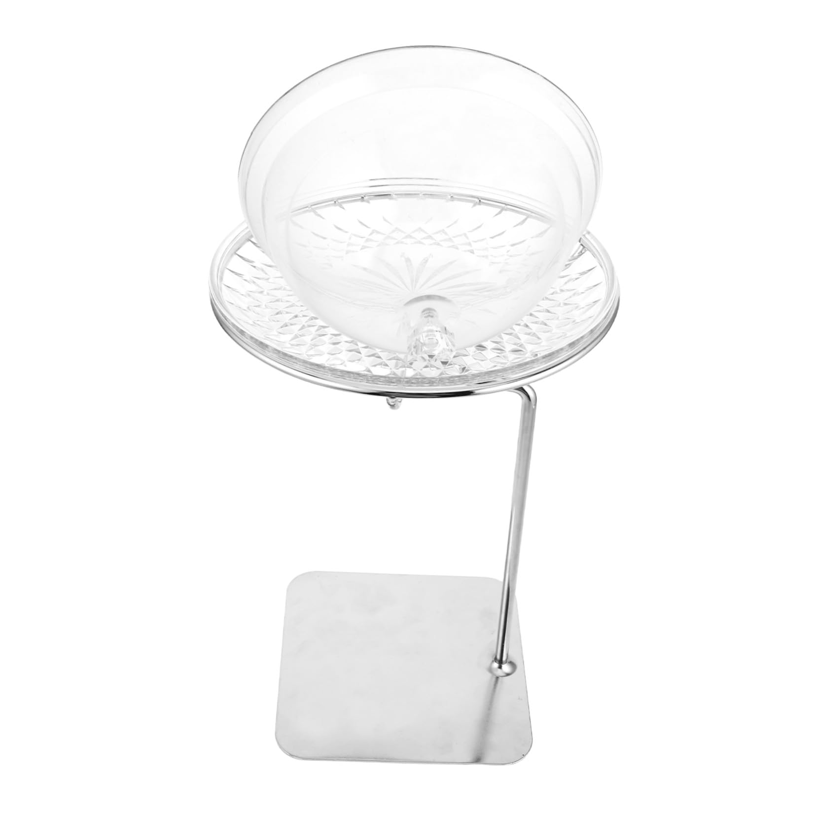 STOBAZA Présentoir Plateau Transparent avec Couvercle pour Fruits et Fromages Support Élégant pour Buffet Dessert et Gâteau pour Mariage et Fête