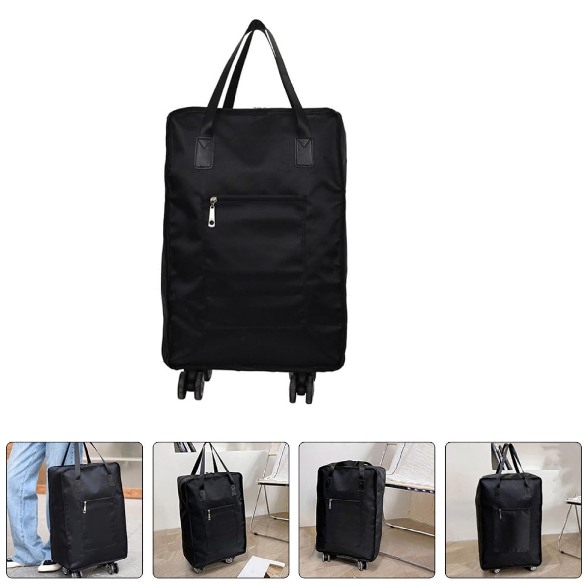 Didiseaon Bolsa y Ruedas Giratorias de Gran Capacidad de Tela Oxford de Equipaje Diseño Liviano y Almacenamiento para Viaje Portátil