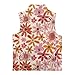 Rarucativ Red Flower Girls Sleeveless Vests 3T Fashion Zipper Winter Quilted Sleeveless Jacket with Pockets Versatile Polyester Sleeveless Outerwear for Spring, Fall and Winter