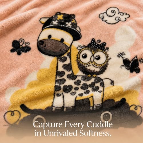 Image of VAS COLLECTIONS 280 GSM Baby Mink Blanket, Ultra Soft Warm Plush Cozy Blanket for Newborn Baby, Infants, Kids & Toddlers, Lightweight Comfortable Baby Blanket, 30 x 40 Inches(76 x 102 cm) - Blush Pink