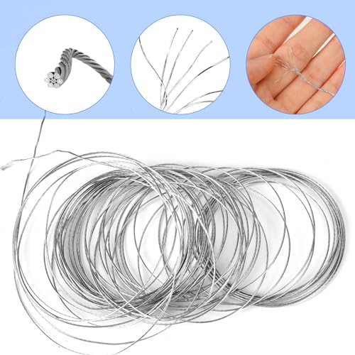 Image of Picture Hanging Wire, 33 Feet (10m) Braided Picture Wire Heavy Metal Wires for Photo Frame Pictures Mirror Artwork Hanging Supports up to 30lbs