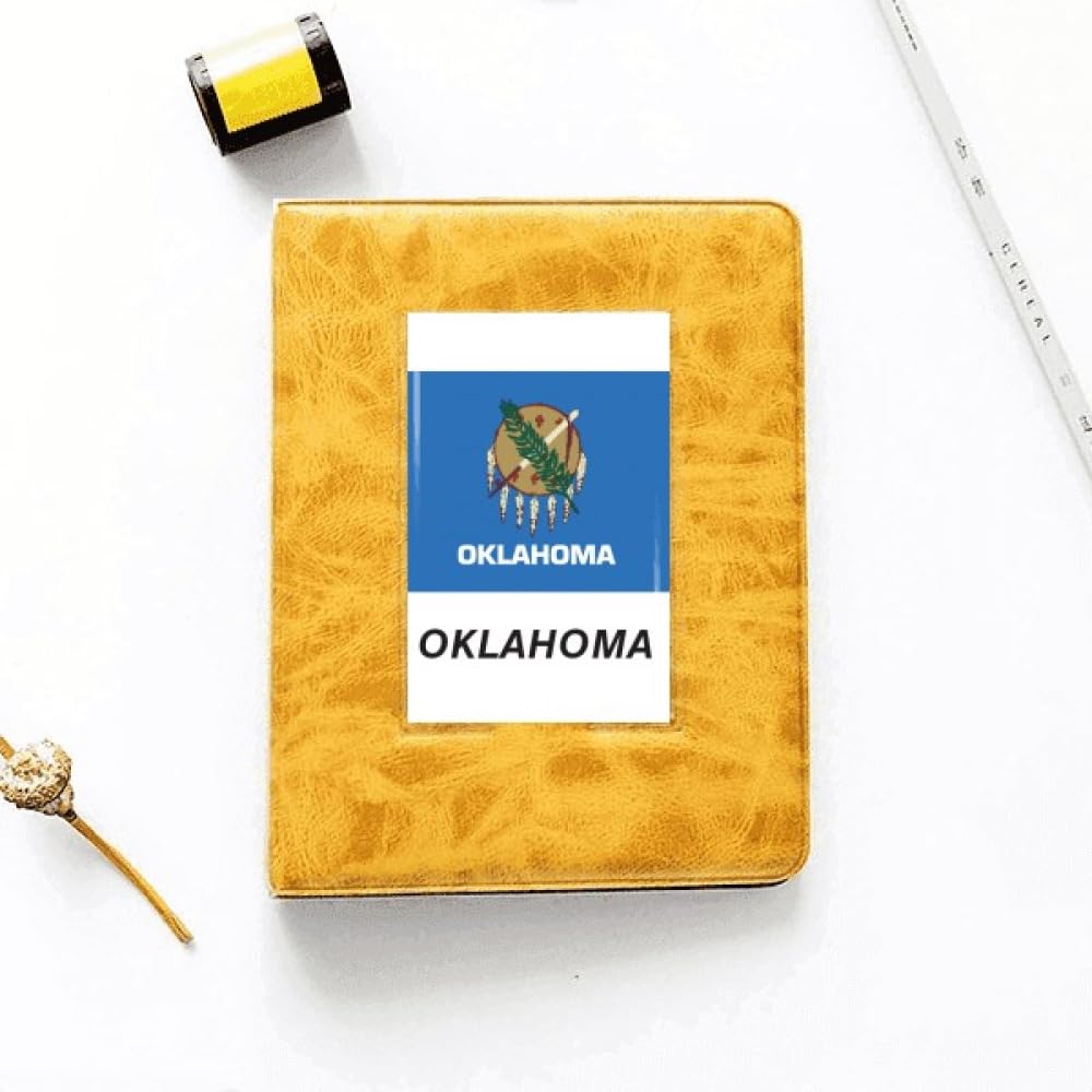 no/no State Flag Contour Oklahoma Photo Album Family Wedding Picture 4x6
