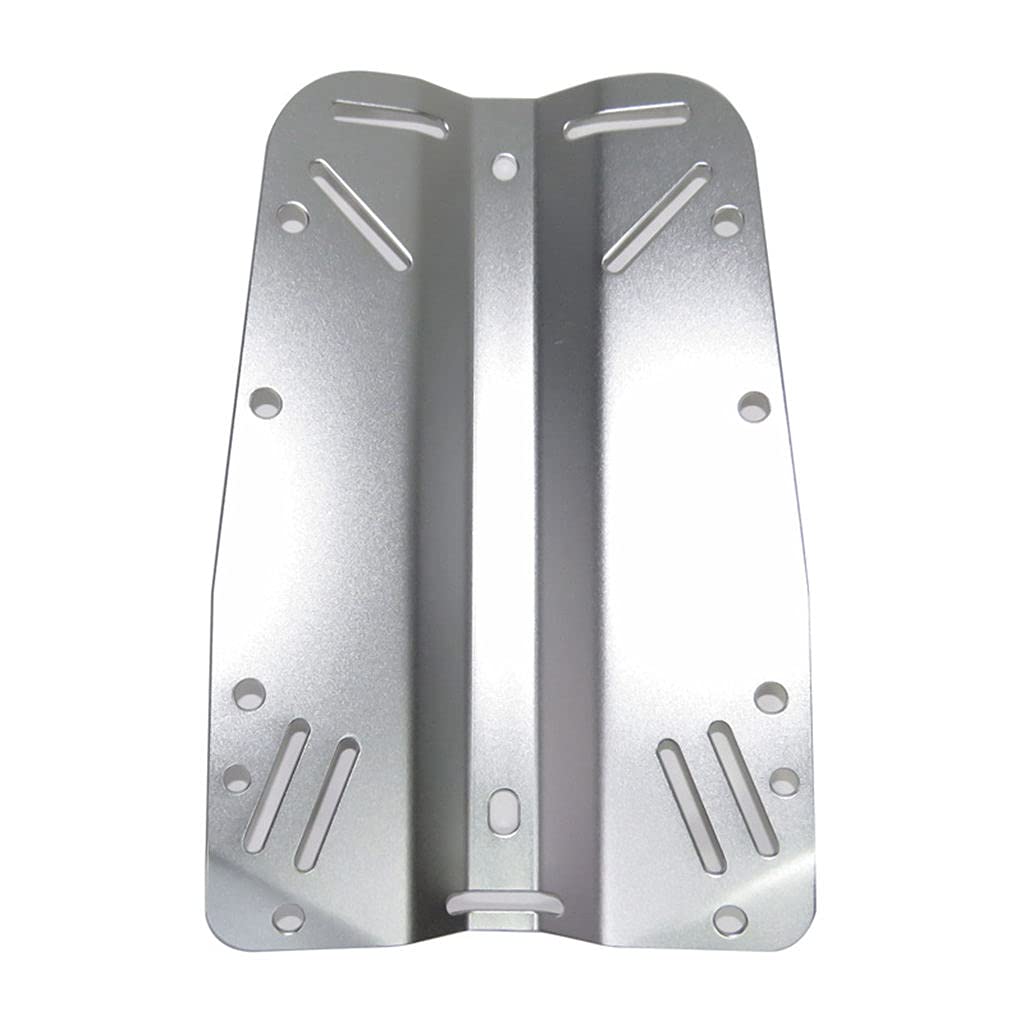 Nobranded Universal Scuba Diving Aluminio Back Plate Backplate Buceo BCD arnés para Snorkel