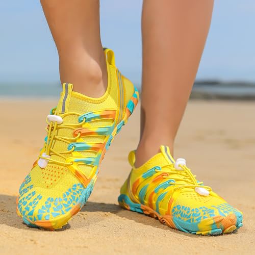 Unisex Mens Womens Athletic Hiking Water Shoes Quick Dry Barefoot Aqua Swim Beach with Drainage Walking Kayaking Surfing Training Kids Boys Girls Sports Pool Little Big Kid Outdoor Fishing4