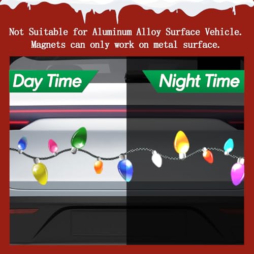 48 imanes decorativos reflectantes para auto navideños miniatura 7