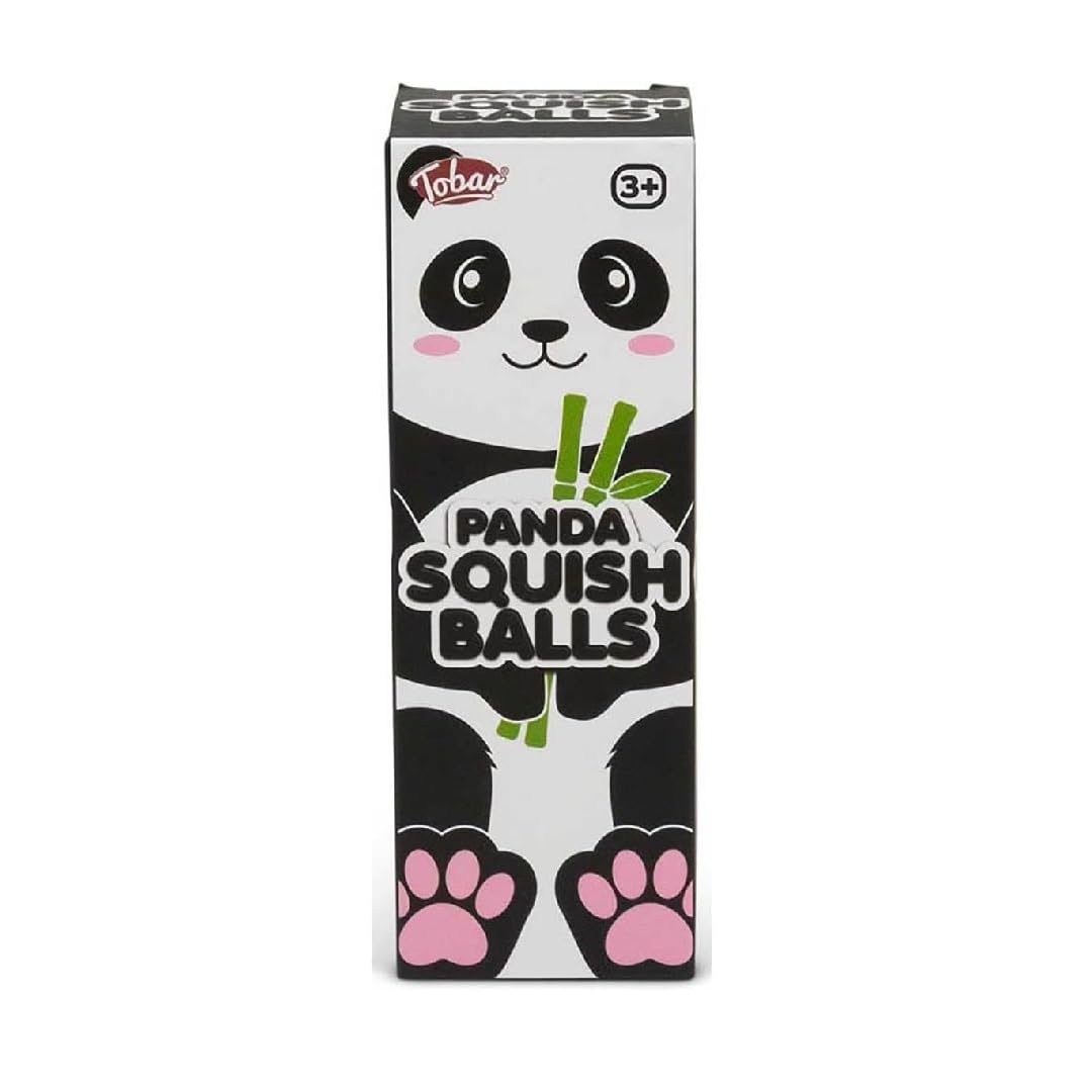 TobarSCRUNCHEMS PANDA DIDDY SQUISH BALLs - 3 Pack - A Great Stress Ball