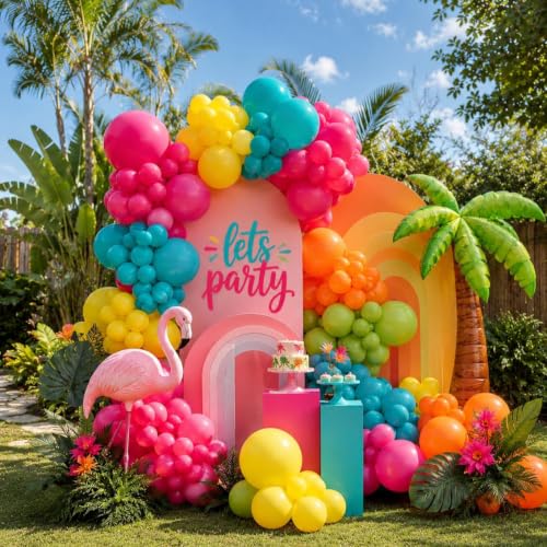 Image of Togvu Hot Pink Balloons, 50Pack 12 Inch Bright Pink Magenta Latex Party