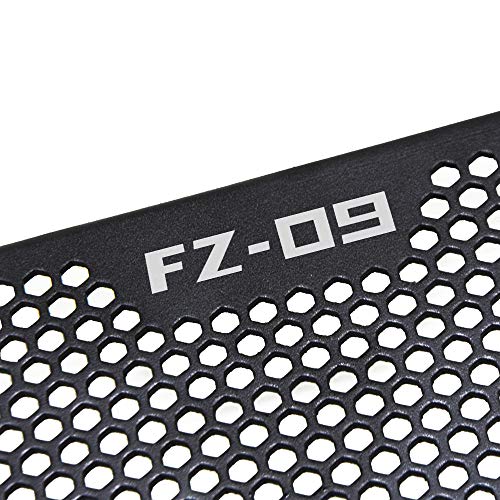 FZ09 Motorcycle Radiator Grille Guard Cover Aluminum Alloy Protector for Yamaha FZ09 FZ 09 FZ09 2017 2018 2019(BLACK)