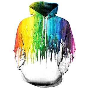 UNIFACO Unisex Stretchy 3D Hoodies Mens Gepersonaliseerde Trui Nieuwigheid Casual Hooded Sweatshirt Lichtgewicht Hoody Trui met zak