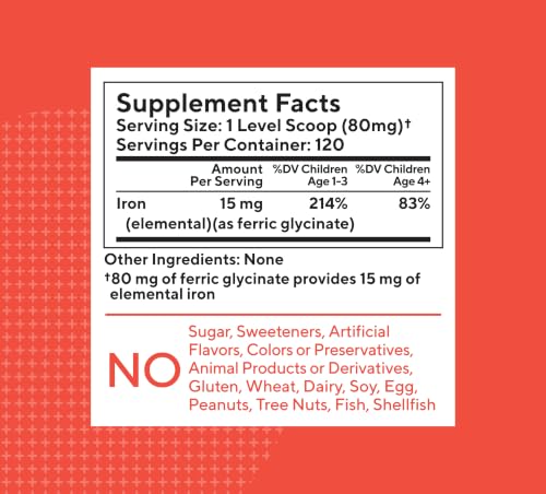 Image of Tasteless Iron for Kids + Toddlers- 4-Month Supply | Just One Ingredient (Pack of 2)