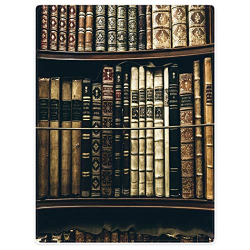 YISUMEI Deken 150x200 cm knuffeldeken zacht flanel zachte fleece deken sprei boekenkast oud boek