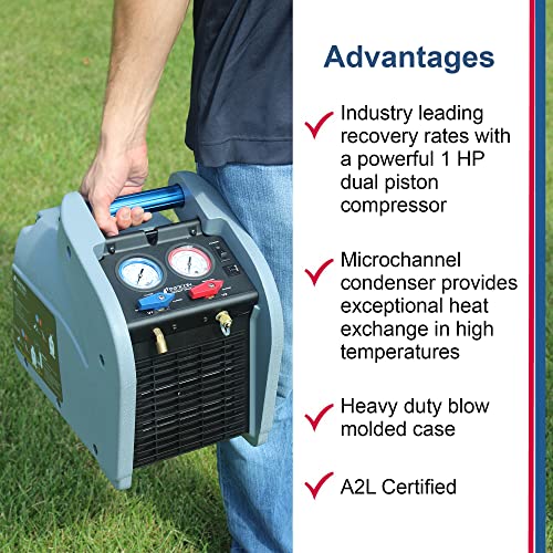 Inficon Vortex Dual, Refrigerant Recovery Machine, 714-202-G1