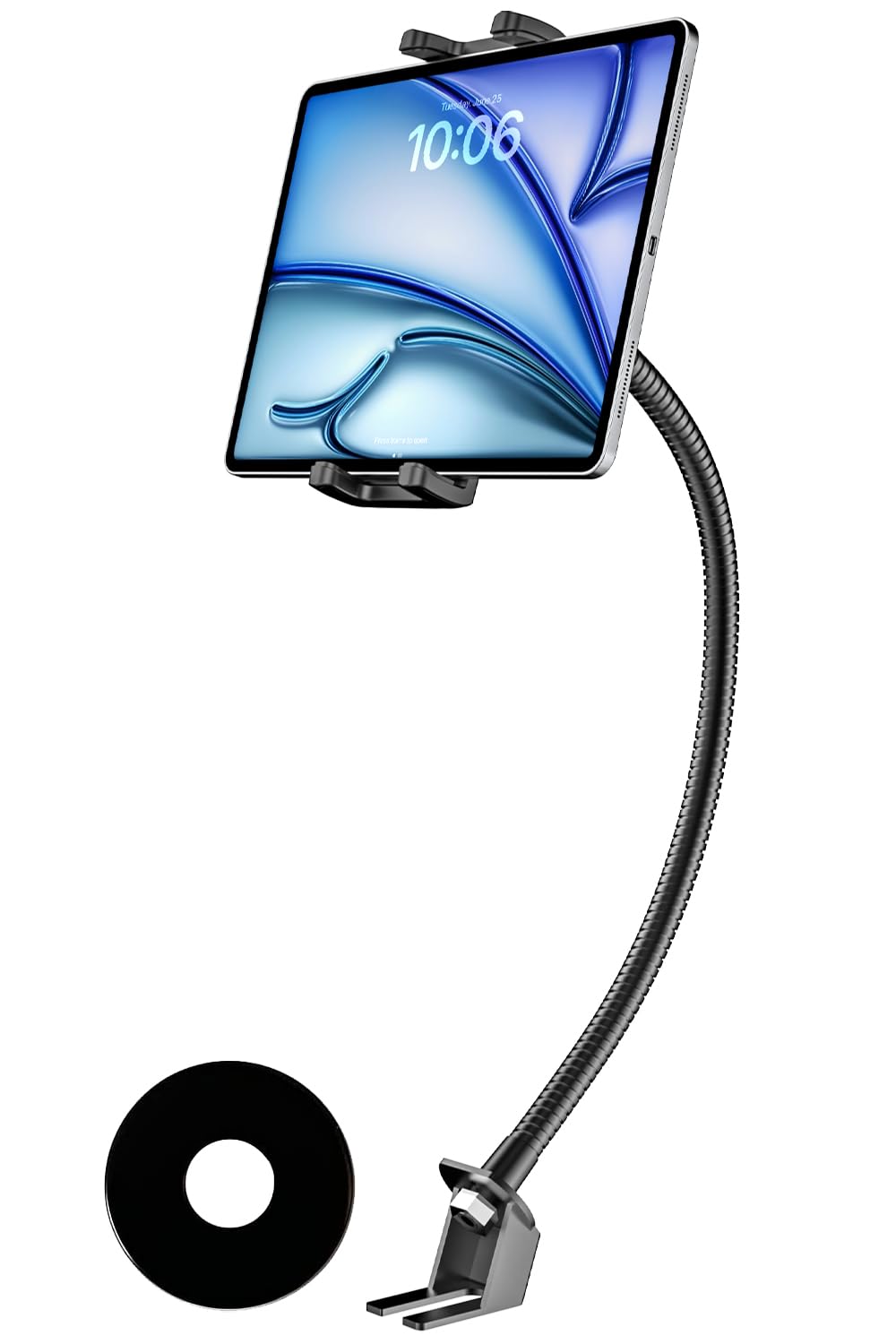 Supporto Tablet Auto Pavimento, [19.7" Metallo Collo di Cigno] Supporto Tablet Rotaia per Seggiolino Camion per iPad Pro Air Mini, Glaxy Tab, Kindle Fire, iPhone, 4-12.9" Tablets
