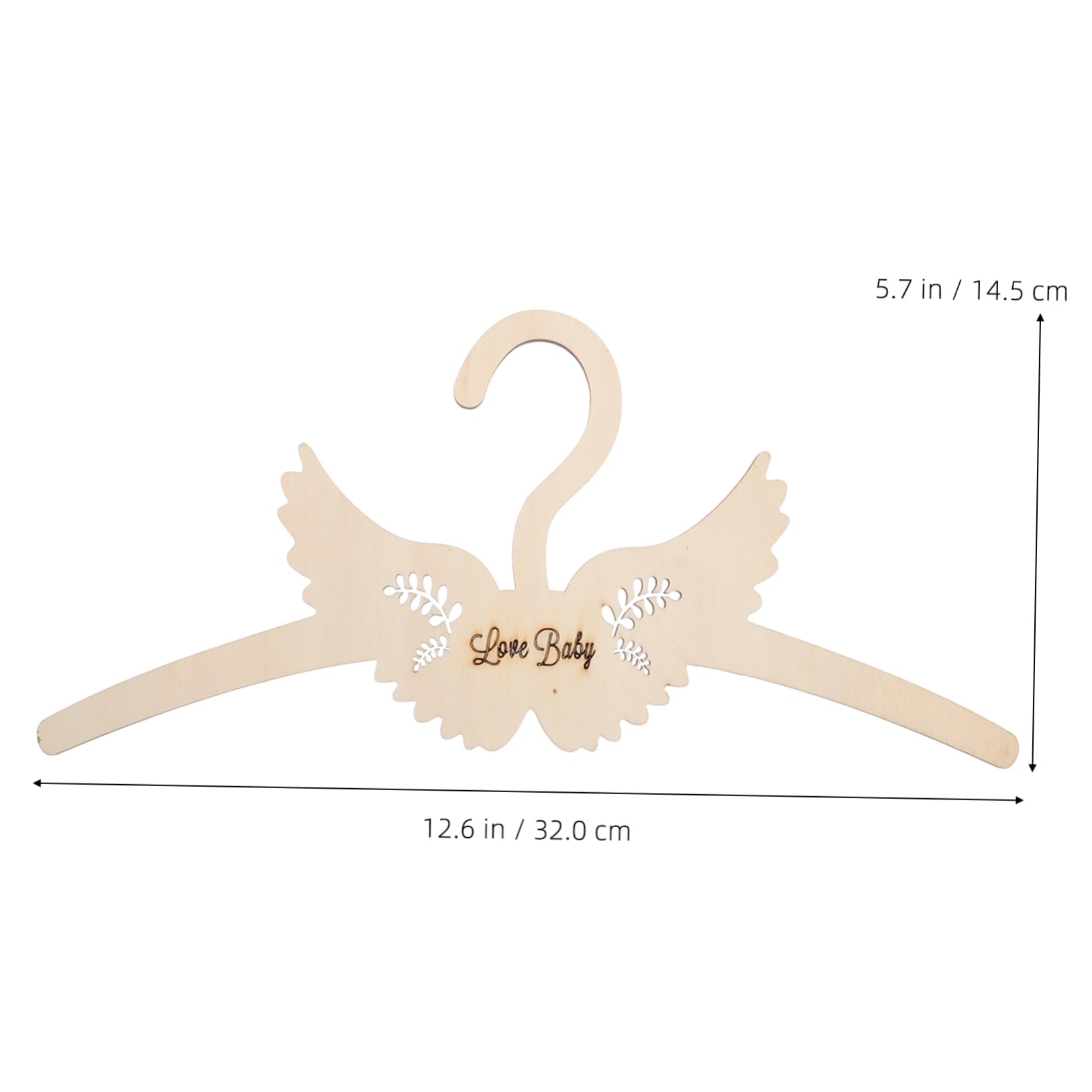 YARNOW Wooden Hanger with Cute Bow Design Decorative Hanger for Clothes for Photo Shoots Adorable Decor Handmade