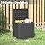 Esmlada 31 Gallon Outdoor Storage Box, Resin Deck Boxes Indoor and outdoor, Waterproof Storage Box Lockable Lid for Garden Tools, Package Delivery, Pool Supplies, Patio Cushions, Black