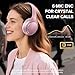 Hybrid Active Noise Cancelling Bluetooth 6.0 Headphones 120H Playtime 6 ENC Clear Call Mic, Over Ear Headphones Wireless with Hi-Res Audio Comfort Earcup Low Latency ANC Headphone for Travel Workout