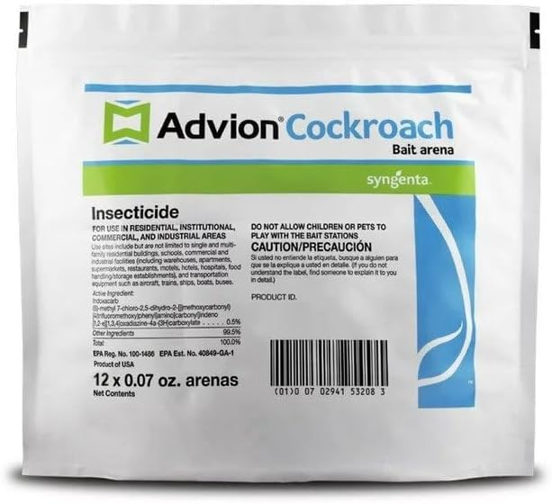 (Case of 10) Syngenta Advion - Advion Cockroach Bait Station, 12 count
