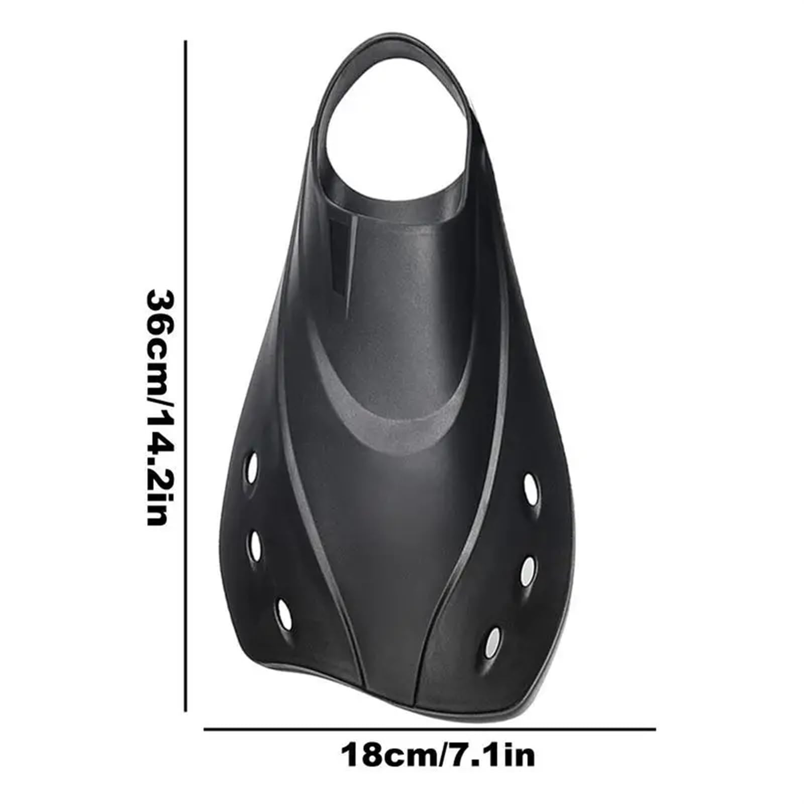 Aletas de Entrenamiento natación Buceo cómodas Cortas compactas Ergonómicas Cómodas for Nadar y bucear para natación