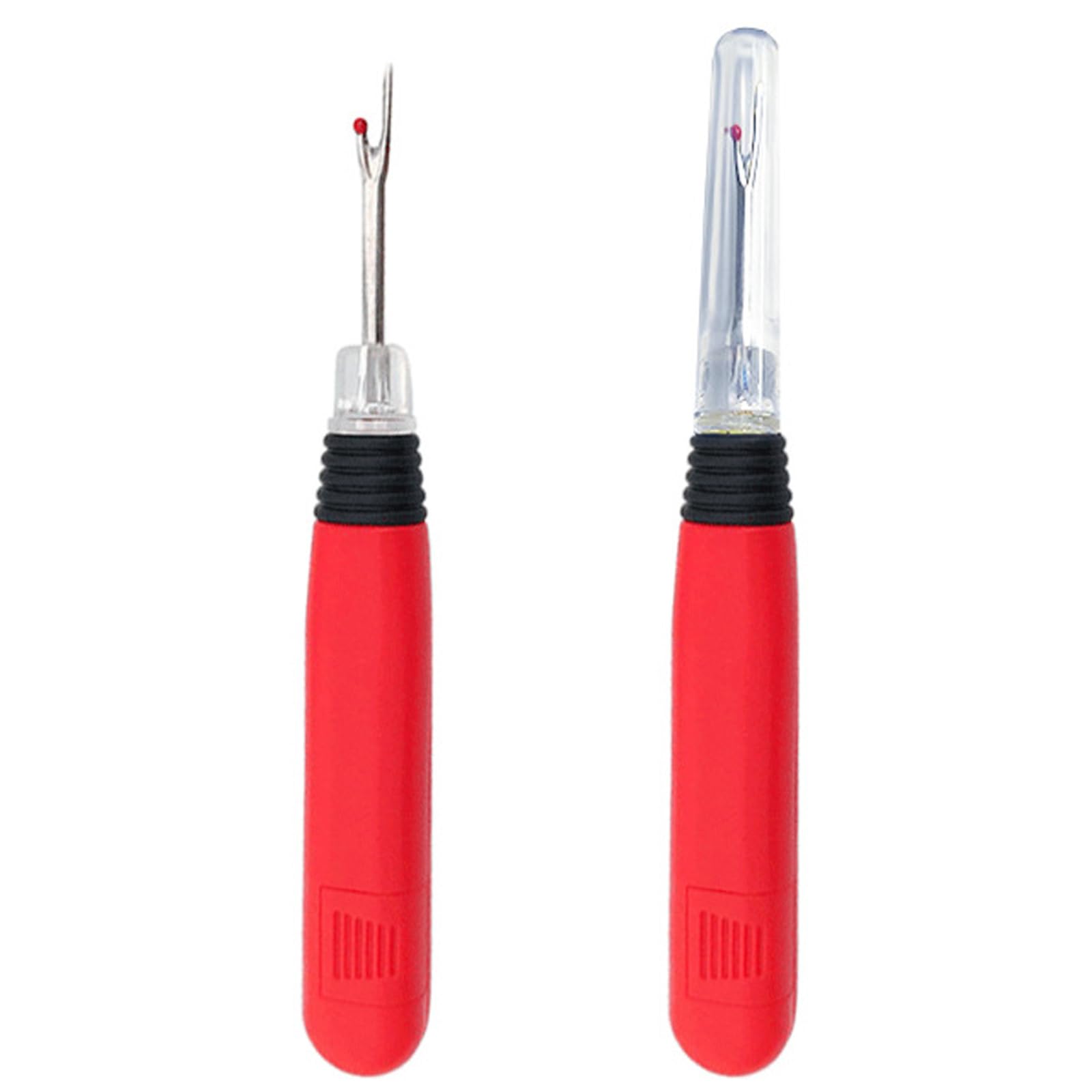 MOUNTTU Seam Rippers 2PCS 5.5 Inch Ergonomic Handheld Thread Rippers with Light up Function Non-slip Battery Powered Seam and Thread Remover, Sewing Gifts for Sewing Enthusiasts