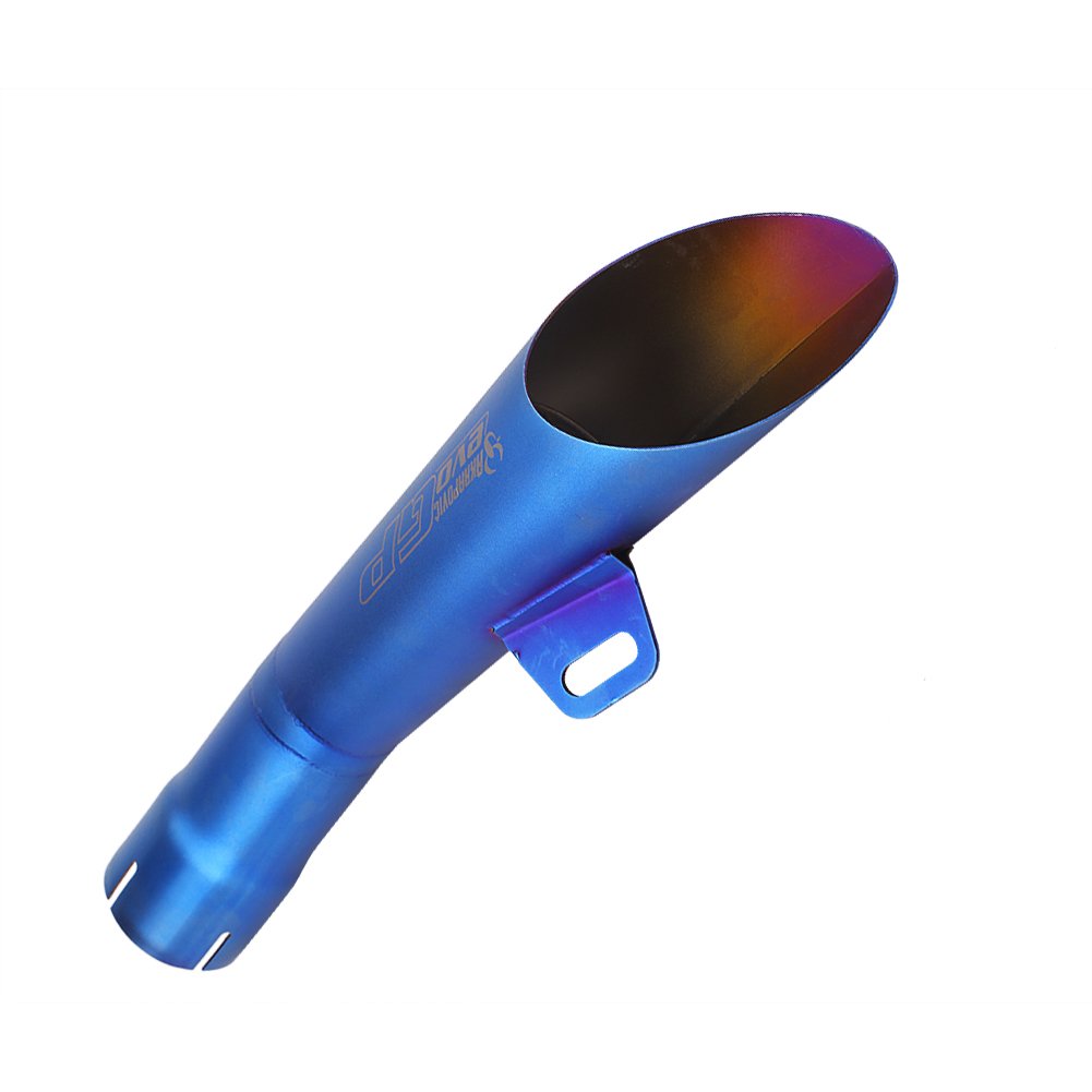 Amazon | バイク マフラー-Qiilu マフラー カッター 排気管 排気