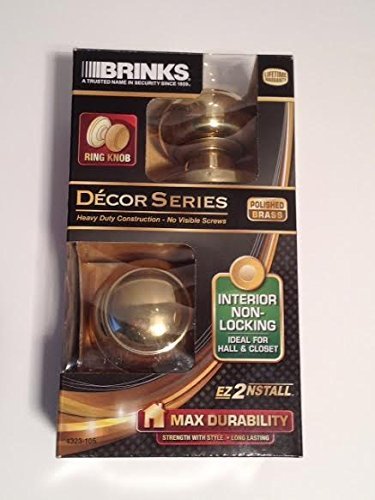Brinks Passage Gordon Knob, Polished Brass Brinks - 4323-105-2 by BRINKS
