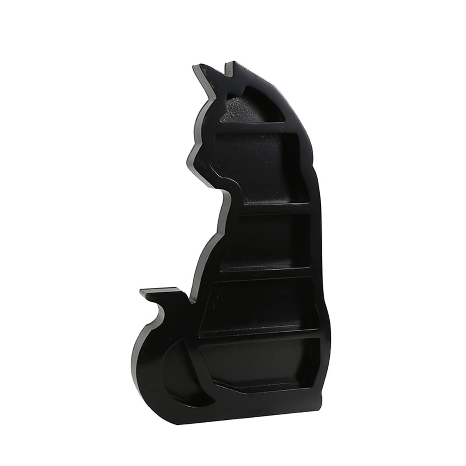 Étagère chat bois support cristal pour pierres et bijoux ésotériques