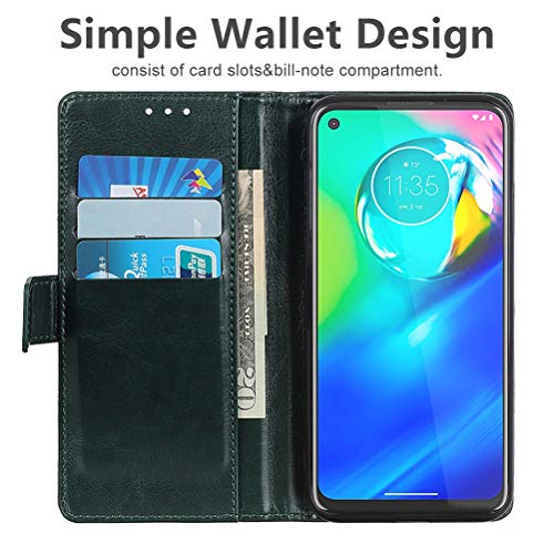 UKDANDANWEI Capa para Moto G Power, capa flip elegante de couro PU com compartimentos para cartões,