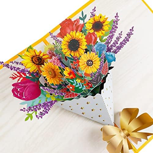 Handmade Cherry Blossom Card Pop Up 3D Card Romant... – Vicedeal - View #14