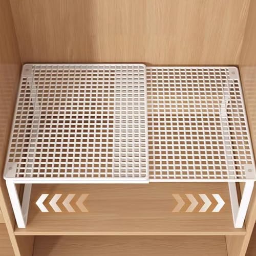 Estante extensible para camisas que duplica el espacio del ropero 7