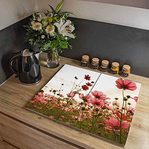 Herdabdeckplatten Banjado Herdabdeckplatte Glas 2-teilig
