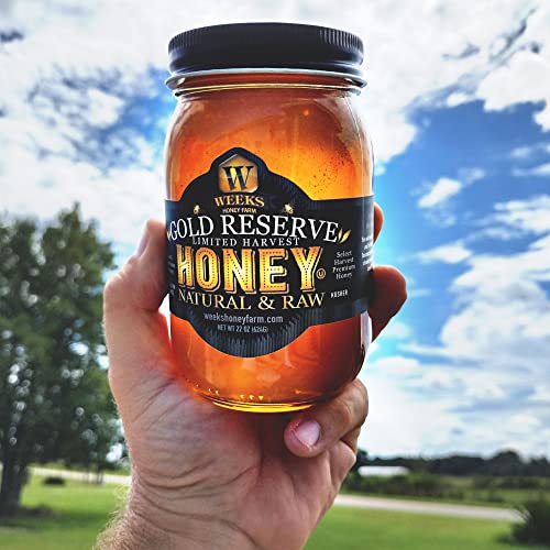 Miel cruda y sin filtrar Weeks Honey Farm 22 oz miniatura 3