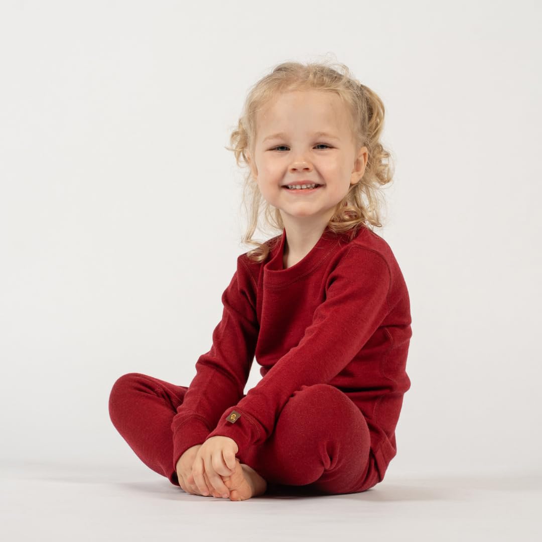 MENIQUE - Leggings para niños y niñas (lana merino, 250 g/m²)