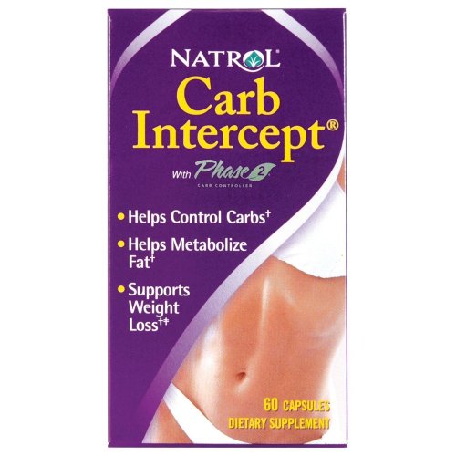 Natrol: Carb Intercept met fase 2, 120 caps (3 pak) van NATROL