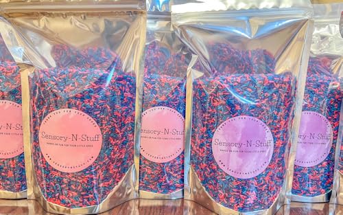 Image of Sensory Bin Filler for Sensory Table - Colored Rice for Sensory Play (Unicorn Rice)