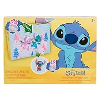Disney Stitch Advent Calendar, 24-Pieces, Collectible Figurines, Kids Toys for Ages 3 Up by Just Play