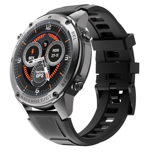 CrossBeats Armour Summit Premium Rugged Smart Watch Black - Image 2
