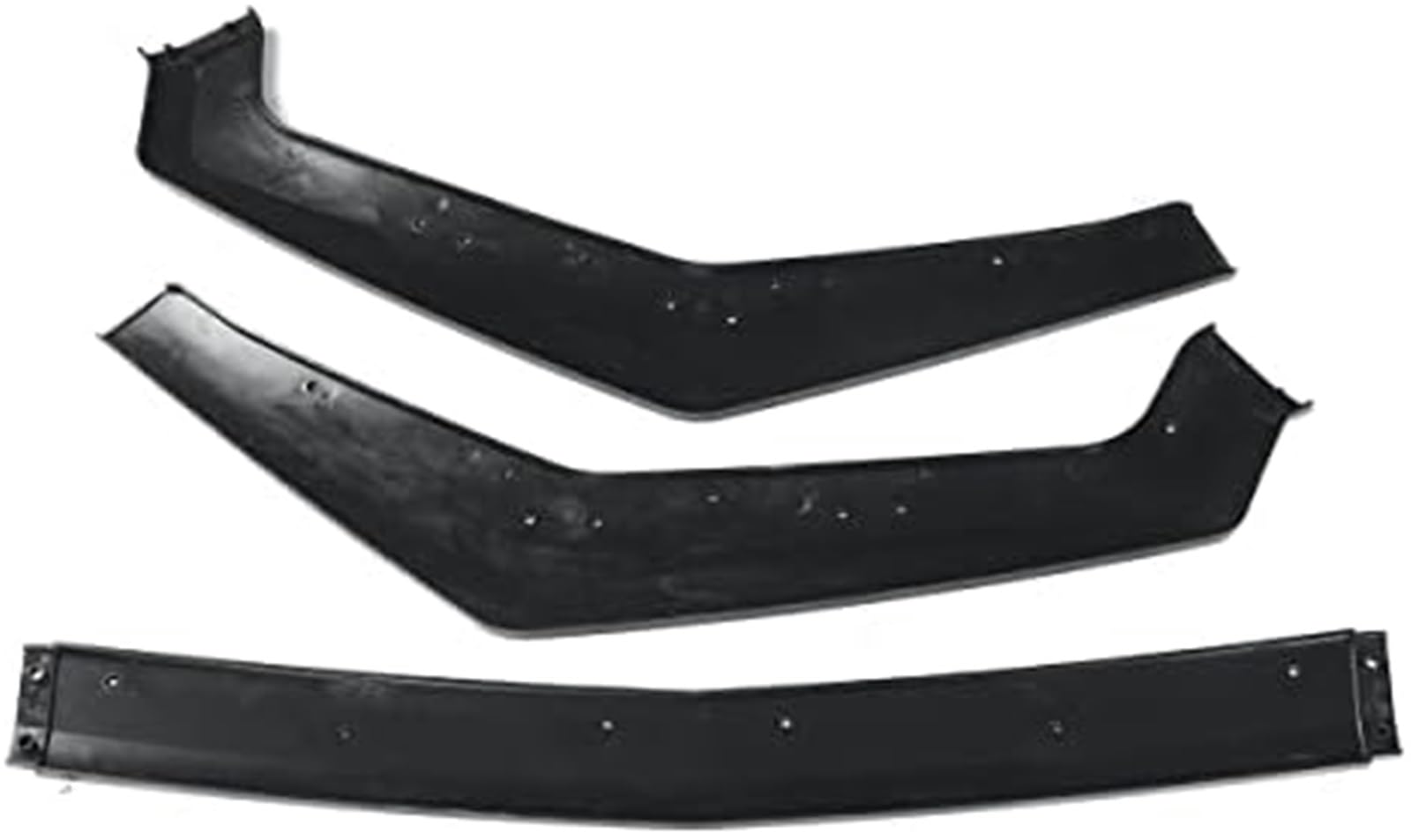 Rozdzielacz podbródka Spoiler przedniego zderzaka dyfuzor 3 szt. Splitter samochodowy Lip Body Kit deflektor osłona ust ochrona, dla Ford, Mustang 2018 2019