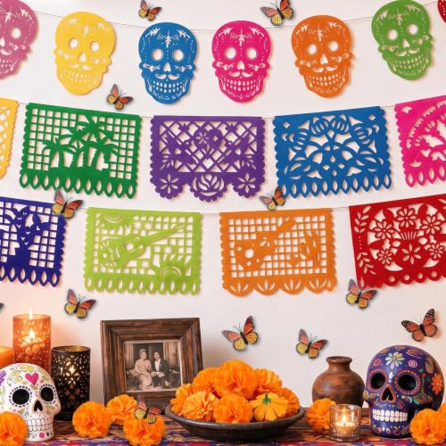 Dia De Los Muertos Ofrenda Decorations for Day of the Dead Altar 59 Pcs - image 7