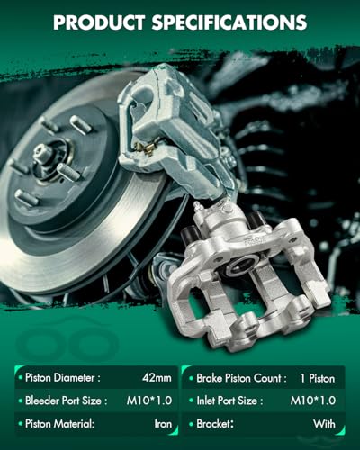 Image of SCITOO Rear Right Brake Caliper With Bracket 19B3315 Compatible For Mercedes-Benz For GL320 2007-2009,For Mercedes-Benz For GL350 2010-2012,For Mercedes-Benz For GL450 2007-2012