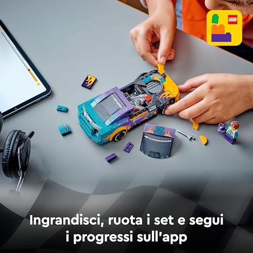 Speed Champions NASCAR Next Gen Chevrolet Camaro ZL1, Modellino di Auto da Costruire, Macchina Giocattolo da Collezione con Minifigure del Pilota, Giochi per Bambini e Bambine da 9 Anni 76935 - Lego - Immagine 6