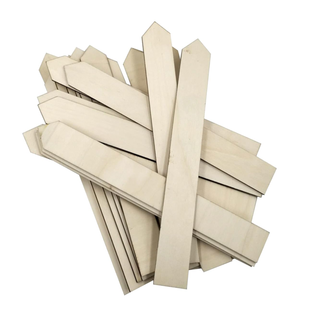Mipcase 100pièce Étiquettes De Jardin Bois Longues Résistantes Lot De Marqueurs Rustiques Pour Plantes Pots Et Plein Air Marquage Pour Potager Et Extérieur