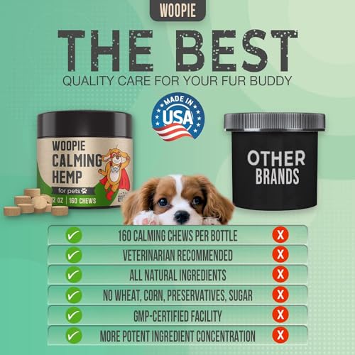 Calming Hemp Treats – for Dogs and Puppy Essentials for restful Sleep aid, Relief Stress for Attacks of Aggression pet – with melatonin, Easy Chews Toys, Made in USA Calming Hemp Treats – for Dogs and Puppy Essentials for restful Sleep aid, Relief Stress for Attacks of Aggression pet – with melatonin, Easy Chews Toys, Made in USA